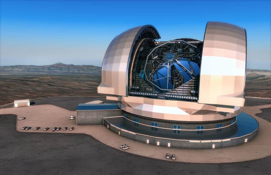 Extremely Large Telescope Künstlerdarstellung